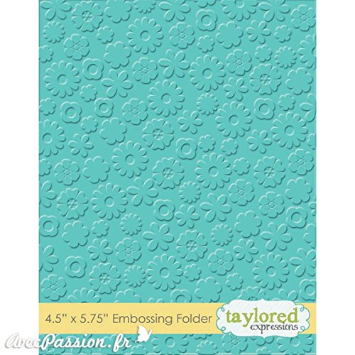 Classeur gaufrage taylored fond motifs fleurs 1...
