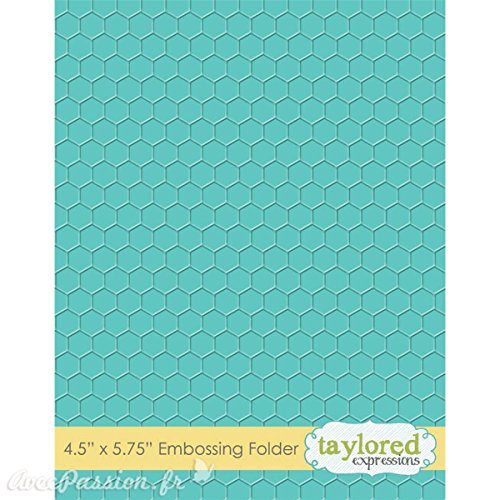 Classeur gaufrage taylored fond motifs alvéoles...