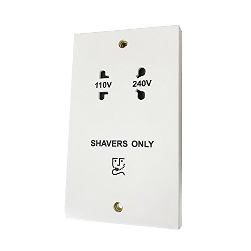 A5 Products AET Shapl Double prise rasoir 115-230 V – Blanc 0639713750423 (0639713750423)