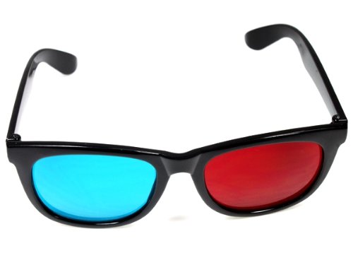 Rouge Bleu Cyan en plastique 3 D lunettes 3D Bu...