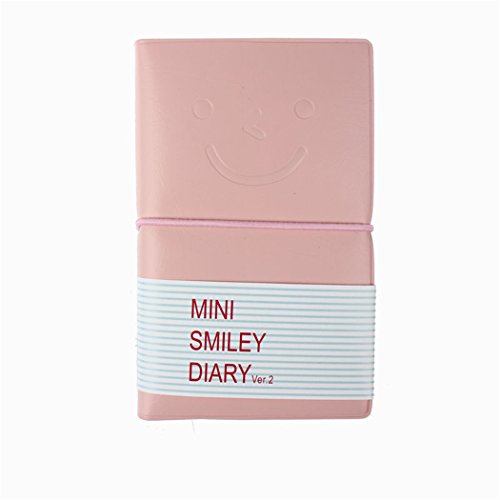 Smiley diary leather notebook memo book carnet ...