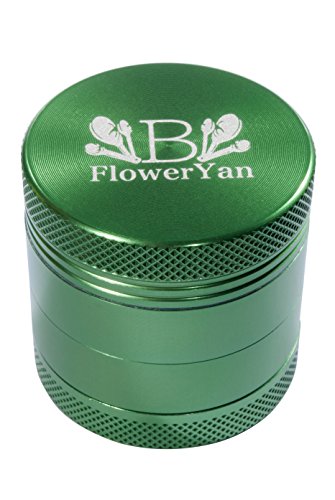 BFlowerYan bflowe Ryan [1.57 pouces/40 mm] Aluminium Métal TOBACCO Spice Grinder vert 0640823887565 (0640823887565)
