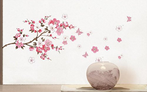 Wall stickers home decor living room plum bloss...