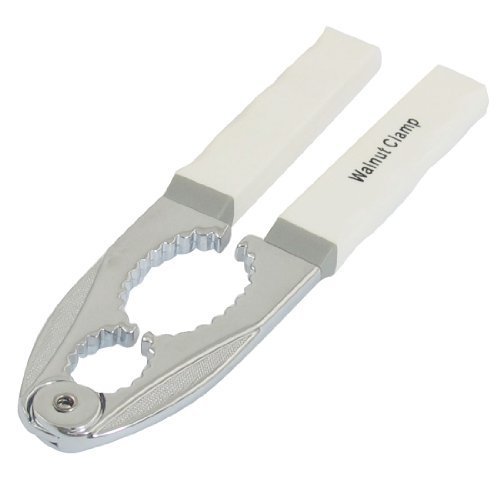 Sourcingmap Manche blanc en acier inoxydable à double denture trous Casse-noix Pince de serrage code EAN 0641871125562 