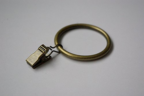Clips Anneaux pour Rideaux - Doré Antique Ø45mm