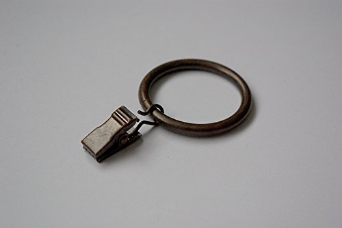 Clips Anneaux pour Rideaux - Cuivre Antique Ø40mm