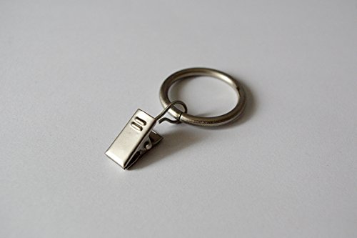 Clips Anneaux pour Rideaux - Argenté Antique Ø30mm