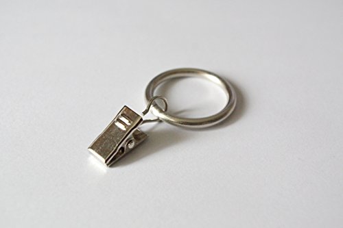 Clips Anneaux pour Rideaux - Argenté Brillant Ø...