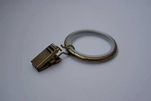 Clips silencieux pour Rideaux - Doré Antique Ø40mm