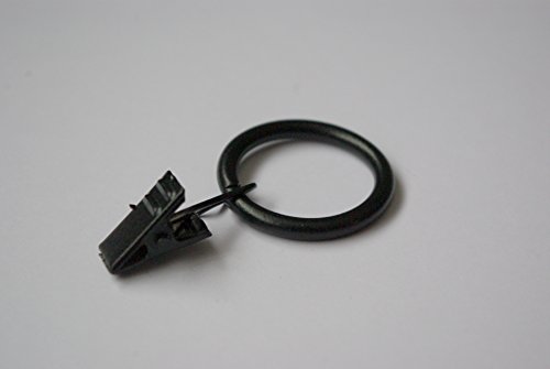 Clips Anneaux pour Rideaux - Noir Ø30mm
