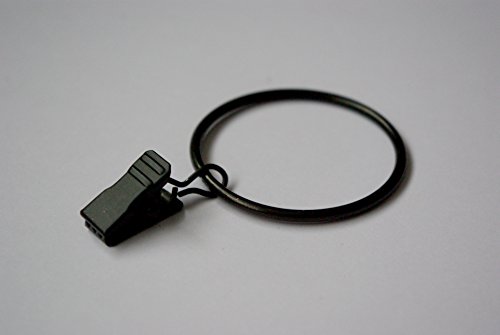 Clips Anneaux pour Rideaux - Noir Ø45mm