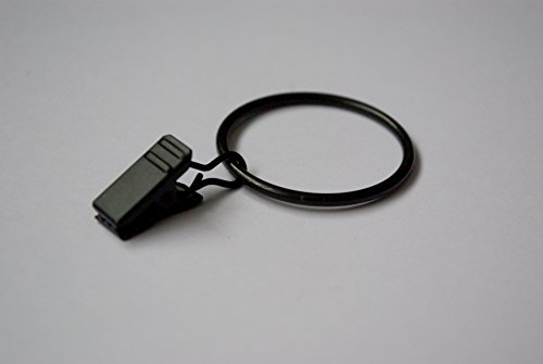 Clips Anneaux pour Rideaux - Noir Ø40mm