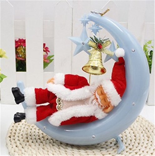 Musical électrique père noël doll lune bateau b...