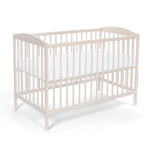 TOMI Lit pour Bébé à barreaux TOMI 5 - Barreaux amovibles avec MATELAS et drap, Blanc. code EAN 0642968592588 