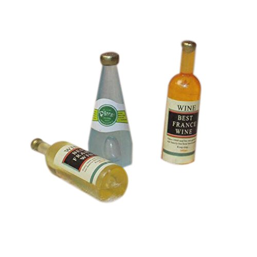 Bouteilles de boissons dollhouse cuisine miniat...