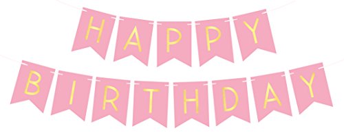 Sterling James Co. Banderolle d'anniversaire Pastel colorée - HAPPY BIRTHDAY - Décorations d'anniversaire code EAN 0643131896106 