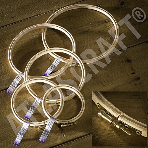 Cercle à broder Britannique Lot de 5, 4-8 en (1...