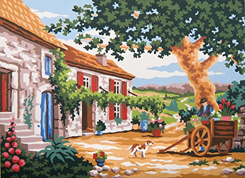 grafitec Imprimé Tapisserie/Point sur toile - Toscane Cour 0643989697894 Grafitec grafitec Imprimé Tapisserie/Point sur toile - Toscane Cour 0643989697894 Grafitec