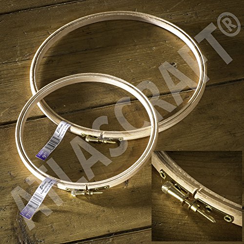 Cercle à broder en bois Duo de - 18 & 23 cm (7 ...