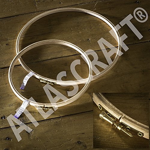 Duo de cercle à broder en bois - 23 & 30 cm (9 ...