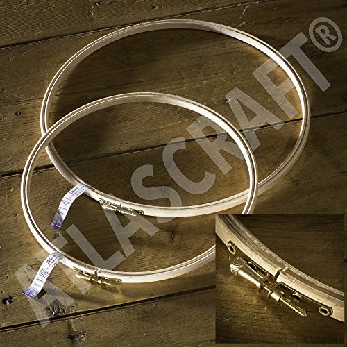 Cercle à broder en bois Duo de - 25 et 30 cm (1...