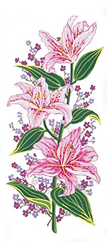 grafitec Imprimé Tapisserie/Point Toile Rose - Lillies 0643989698389 Grafitec grafitec Imprimé Tapisserie/Point Toile Rose - Lillies 0643989698389 Grafitec