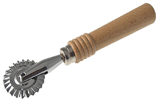 ROULETTE DECOUPE-PÂTE INOX MANCHE HÊTRE
