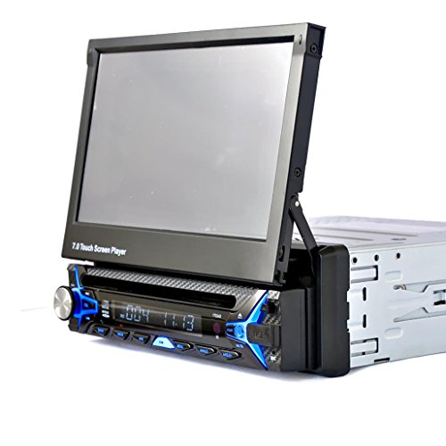 Lacaca lacaca 17,8 cm LCD écran tactile en Tableau de Bord Support voiture stéréo Lecteur CD/DVD/USB/SD/FM/Bluetooth appels mains libres Entrée Analogique Télécommande TV Caméra arrière/avant d'entrée vidéo code EAN 0644540104424 