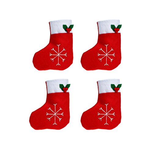 1 set porte couvert noel noel table decor (4pcs...