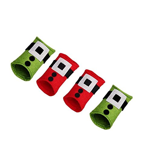 1 set porte couvert noel noel table decor (4pcs)