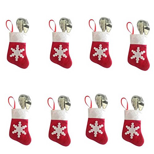 1 set porte couvert noel noel table decor (8pcs)