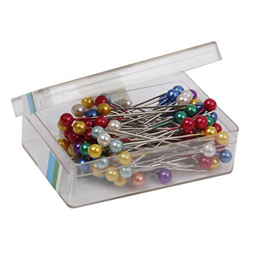 Générique Lot de 160pcs Épingles Droites Tête à Perle Ronde Coloré pour Couture Fleuriste Tailleur Artisanat code EAN 0645038542391 