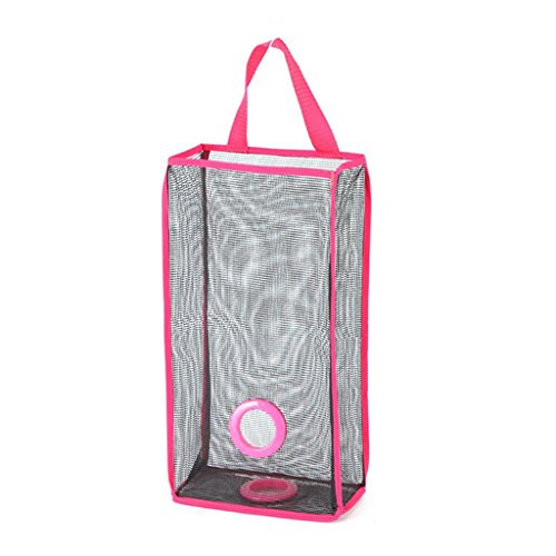 Panier PVC de Sac Poubelle Plastique Mural Plia...