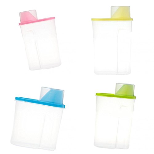 4pcs Différentes Couleurs 1.9L Boîte à Céréales...