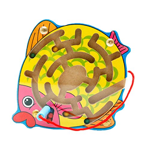 Puzzles En Bois Perles Magnétiques Fente Labyri...