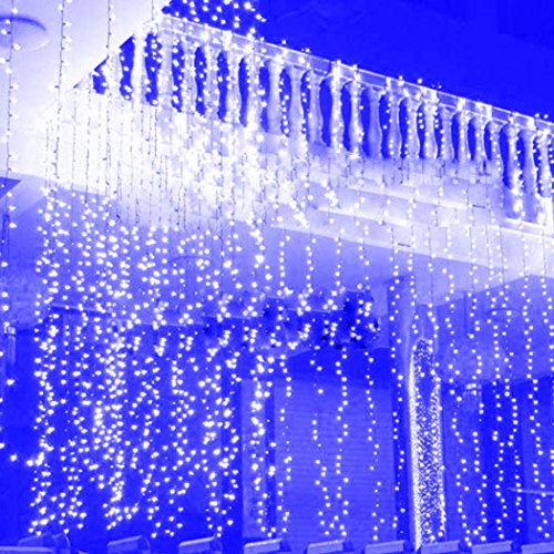 3 * 3m 300 fenêtre chaîne led rideaux icicle lu...