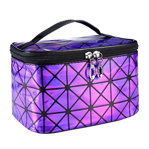 Sac cosmétique/motif 3d laser diamant-faux cuir...