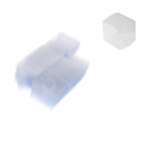 Générique 50 X Plastique Boîte Transparente Emballage Bonbons Chocolat Cadeaux Mariage Fête-5x5x5cm code EAN 0645789841682 