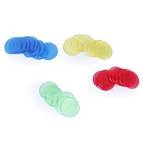 100pcs 2cm 4 Couleurs Pro Jeton De Bingo Poker ...
