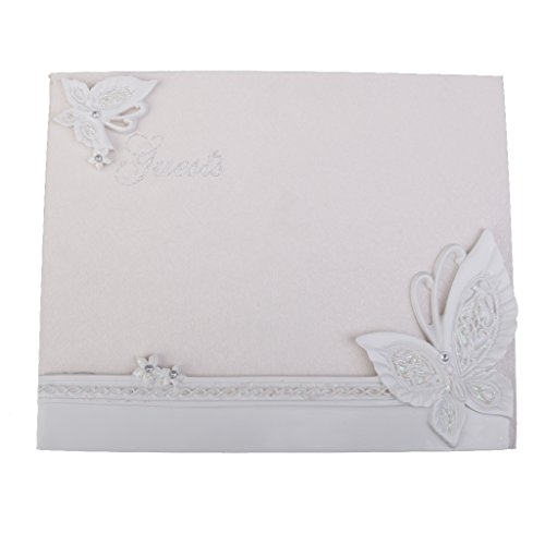 Livre d'or Orné de Papillon pour Réception Mariage