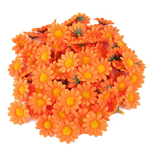 Lot de 100pcs Têtes de Fleurs Artificielles Cap...