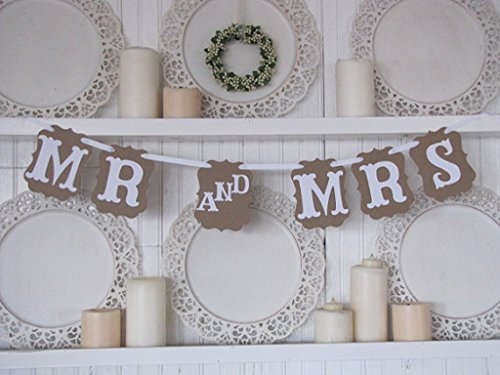 MR and MRS Guirlande Bannière Banderole Décorat...