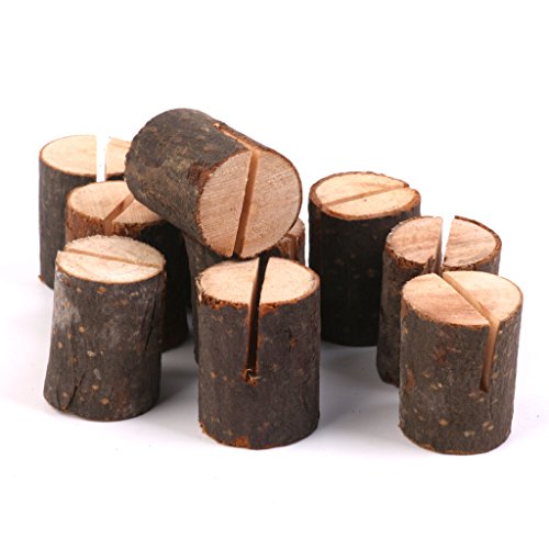 Lot de 10pcs Porte Carte en Bois Support pour C...