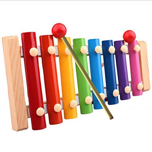 Xylophone 8-notes clavier musical instrument in...
