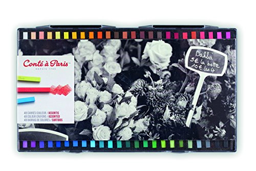 Conté à Paris 50134 boîte de 48 couleurs carré potrait assorties code EAN 0646217501345 