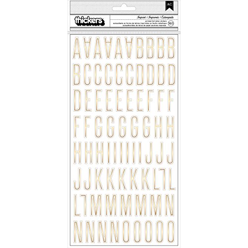 Cottage Living Thickers Alpha Stickers 5.5