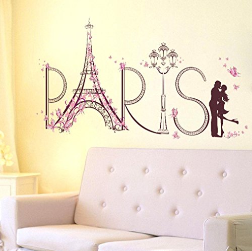 Sticker Mural,Clode® Art Tour Eiffel Paris Amou...