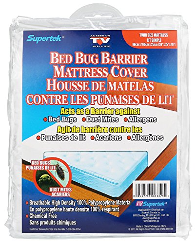 Greenco greenco Lit Bug Barrière Protection de matelas taille complète (Lot de 2), Blanc, Full Size 0646437677639 (0646437677639)