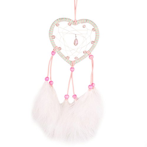 Doux plume goutte cercle de attrape-rêves pour ...