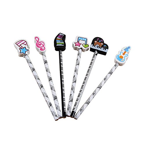 6pc crayons de bois la musique de la mode beau ...